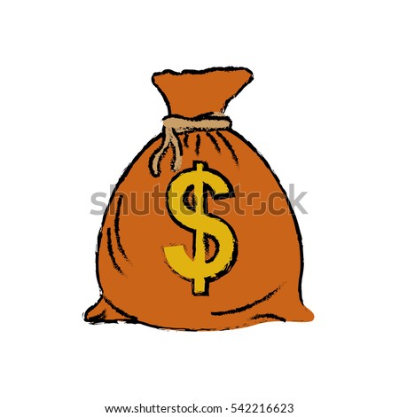 Vector Drawing Of A Money Bag Money Bag Stock Photo 160582682 - 